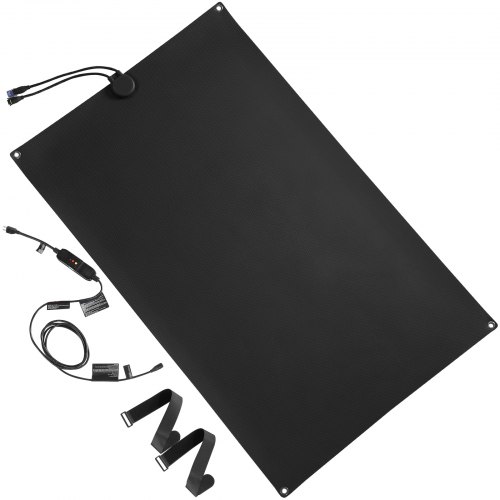 

Snow Melting Mat Non-Slip Heated Outdoor Mats 30''x48'' with Power Cord