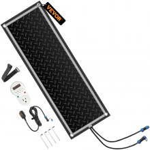 VEVOR Snow Melting Mat Heated Stair Mat 10'' x 30'' Connectable w/ Power Cord