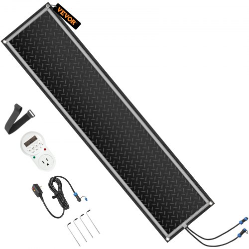 VEVOR Snow Melting Mat Heated Stair Mat 10'' x 48'' Connectable w/ Power Cord