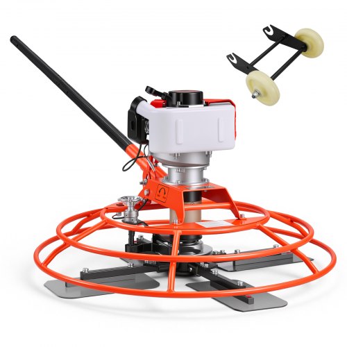 

VEVOR Power Trowel, 28.3 inch Trowel Diameter Concrete Finishing Machine, 4 Blades, Adjustable 0-12° Pitch, Gas-Powered Walk-Behind Cement Surface Finisher for Smooth Floors, Bridge Construction
