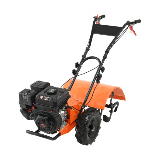 

VEVOR Tiller Cultivator, 212CC 4-Stroke Garden Cultivator, Tiller with 4 Steel Adjustable Rear Tines for Lawn, Garden and Field Soil Cultivation