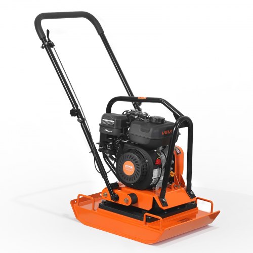 VEVOR Plate Compactor, 7 HP 196CC Gas Engine, 5400 VPM Vibrating Ground Rammer,