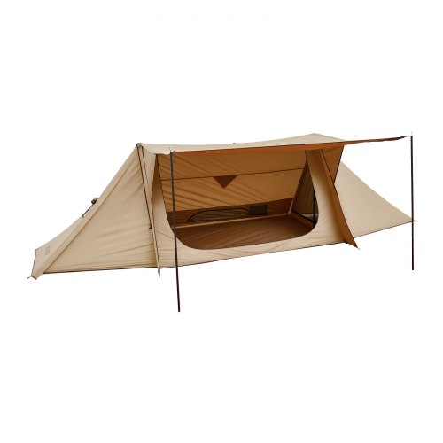 VEVOR Lightweight Hot Tent with Stove Jack & 2 Tarp Poles 2 Persons Camping