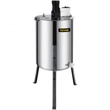VEVOR 4 Frame Electric Honey Extractor Beekeeping 120 W Motor 2 Clear Lids