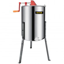 VEVOR Manual Honey Extractor Separator 4 Frame Stainless Steel Honeycomb Drum Spinner Crank Beekeeping Equipment Apiary Centrifuge Equipment