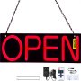 VEVOR Neon Sign Open Neon Lights Signs 20" x 7" for Commercial/Business Red