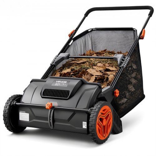 VEVOR Lawn Sweeper 21-in 3.5-cu ft Tow Lawn Sweeper Polyester | S35CUFT21INCHNVK3V0