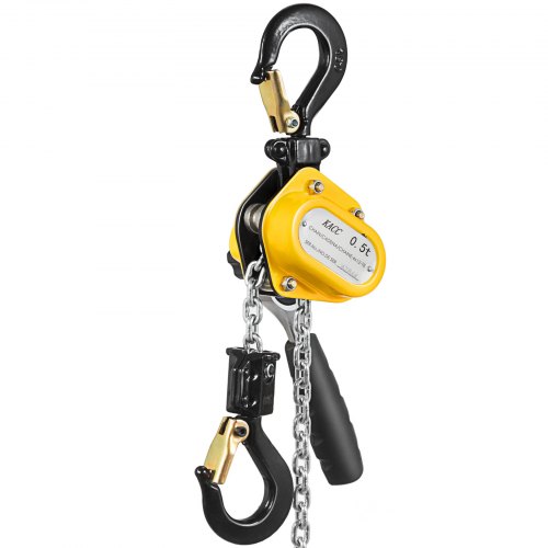 Brandmini Lever Chain Hoist 1/2ton 1100lbs 15ft 4.5m Yellow
