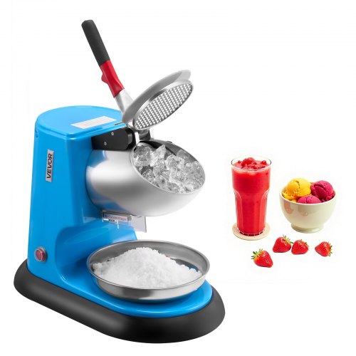 

VEVOR Commercial Ice Crusher 100KG/H Electric Snow Cone Maker Shaved Ice Blue