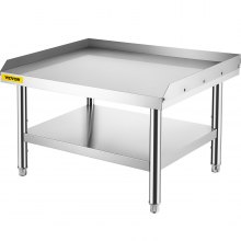 VEVOR Stainless Steel Restaurant Equipment Stand 36X30" Grill Table w/Undershelf