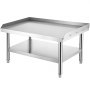 VEVOR Stainless Steel Equipment Grill Stand, 48 x 28 x 24 Inches Stainless Table, Grill Stand Table with Adjustable Storage Undershelf, Equipment Stand Grill Table for Hotel, Home, Restaurant Kitchen