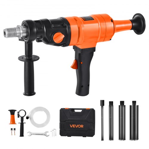 

VEVOR Diamond Core Drill Machine Handheld Concrete Core Drill Rig 200 mm 1500W