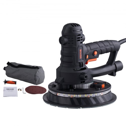 VEVOR Drywall Sander, 800W Electric Sander with 12 Sanding Discs, Variable Speed