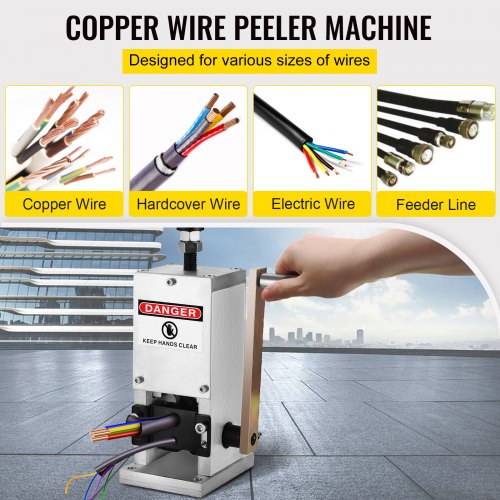 Electric Cable Wire Stripper Stripping Machine Scrap Wiring Stripped Equipment 