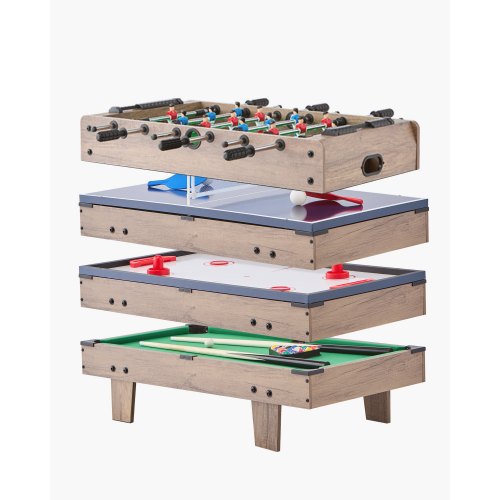 

VEVOR 82cm Air Hockey Table 4-in-1 Combo Game Table Foosball Ping Pong Billiard