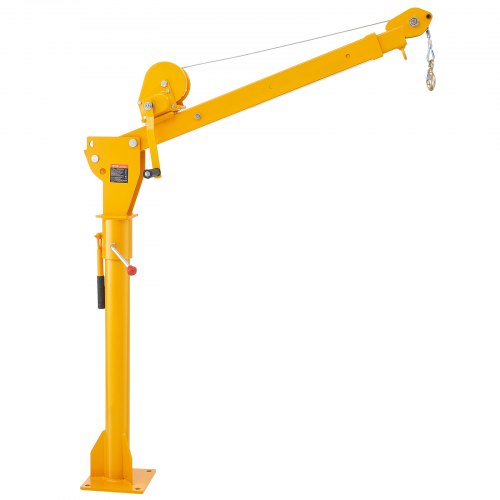 

VEVOR Pickup Truck Crane Hoist Crane 1100 lbs with Manual Winch 360° Hoist Lift