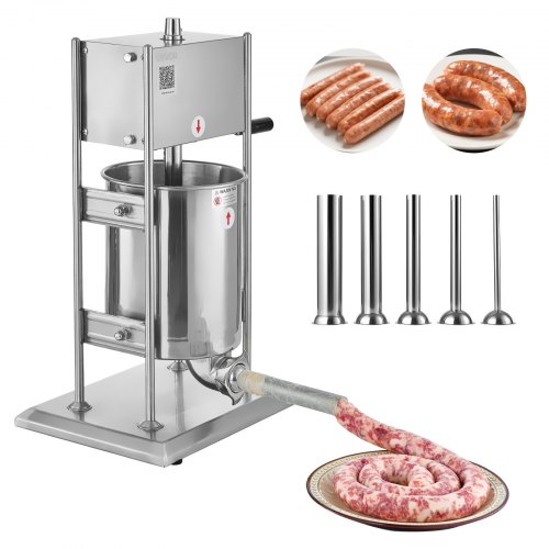 VEVOR VEVOR Manual Sausage Stuffer, 22 LBS / 10 L Vertical Meat Stuffer, Dual-Speed Sausage Casing Meat Filling Machine, Stainless Steel Heavy Duty Filler w sold by VEVOR AU