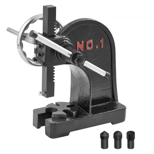 

VEVOR Arbor Press 1 Ton Rivet Press Machine with Handwheel Cast Iron Assembly