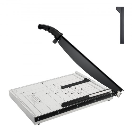 

VEVOR Paper Cutter, Guillotine Trimmer, 457.2 mm Cut Length, 20 Sheets Capacity, Heavy Duty Guillotine Paper Cutter with Guard Rail/Blade Lock for Cardstock/Cardboard, Paper Trimmer for Home Office School