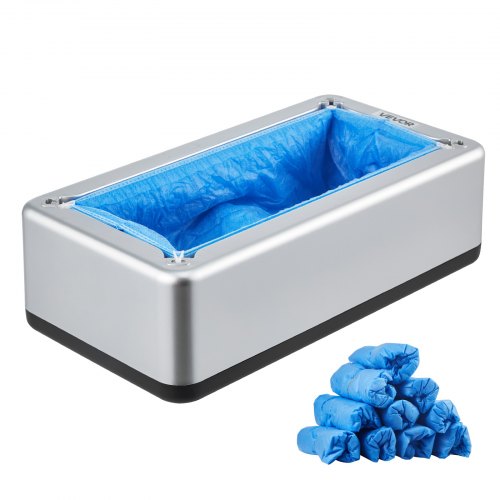 

Shoe Cover Dispenser Fits Up to US 11 with 100 Disposable Plastic Covers