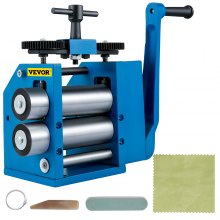 Vevor 110mm Manual Flat Rolling Mill Machine Metal Sheet Roller Jewelry Press