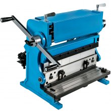 VEVOR Shear Brake Roll Combination Machine, 12" Precision Metal Brake Folder, 3-In-1 Sheet Metal Shear for Metal-Forming Bender