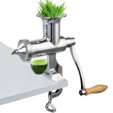 Eco Stainless Steel Wheatgrass Manual Juicer Extractor Mincer 3.7lbs Screw Base