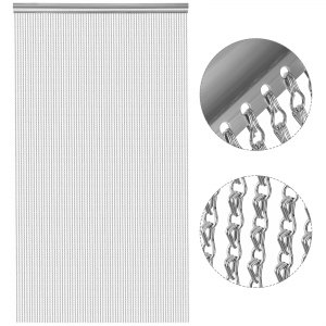 214x90cm Metal Chain FLY Pest INSECT DOOR SCREEN CURTAIN Control Multi-Colour 