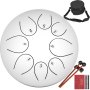 8 " Handpan 8 Notes Steel Tongue Drum Padded Travel Bag Activities Purify