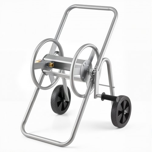 VEVOR Hose Reel Cart Hold Up to 175 ft of 58 Hose Hose Not Included Garden Water Hose Carts Mobile Tools with Wheels Heavy Duty Powdercoated