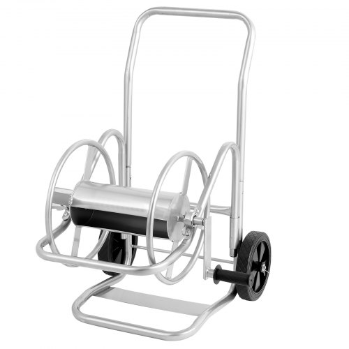 Vevor Hose Reel Cart, Hold Up to 200 ft of 5/8 in Hose (Hose Not Included), Garden Water Hose Carts Mobile Tools with Wheels, Heavy Duty Powder-coated Steel Outdoor Planting for Garden, Yard, Lawn