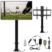 Tv Lift Motor For 37” ~ 65” Tvs Height Adjustable W/ Remote Controller