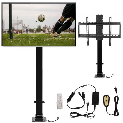 Motorized Tv Lift Mount Bracket For 32-70 Inch Tvs With Remote Controller