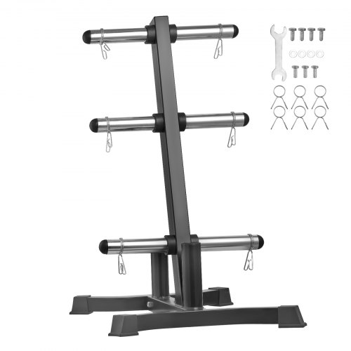 

Weight Plate Rack Home Gym Barbell Storage Stand 2 inch 1000 lbs Capacity