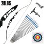Takedown Recurve BowSet 28LBS Archery BowArrow Adults Youth Shooting Practice