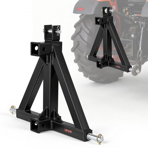 

VEVOR 3 Point Trailer Hitch with 2" Receiver, 3 Pt Quick Hitch Attachment, Tractor Tow Drawbar Adapter, Compatible with Category 1, Kubota, Mahindra, Ford, Yanmar, John Deere, Massey Ferguson, Tractor
