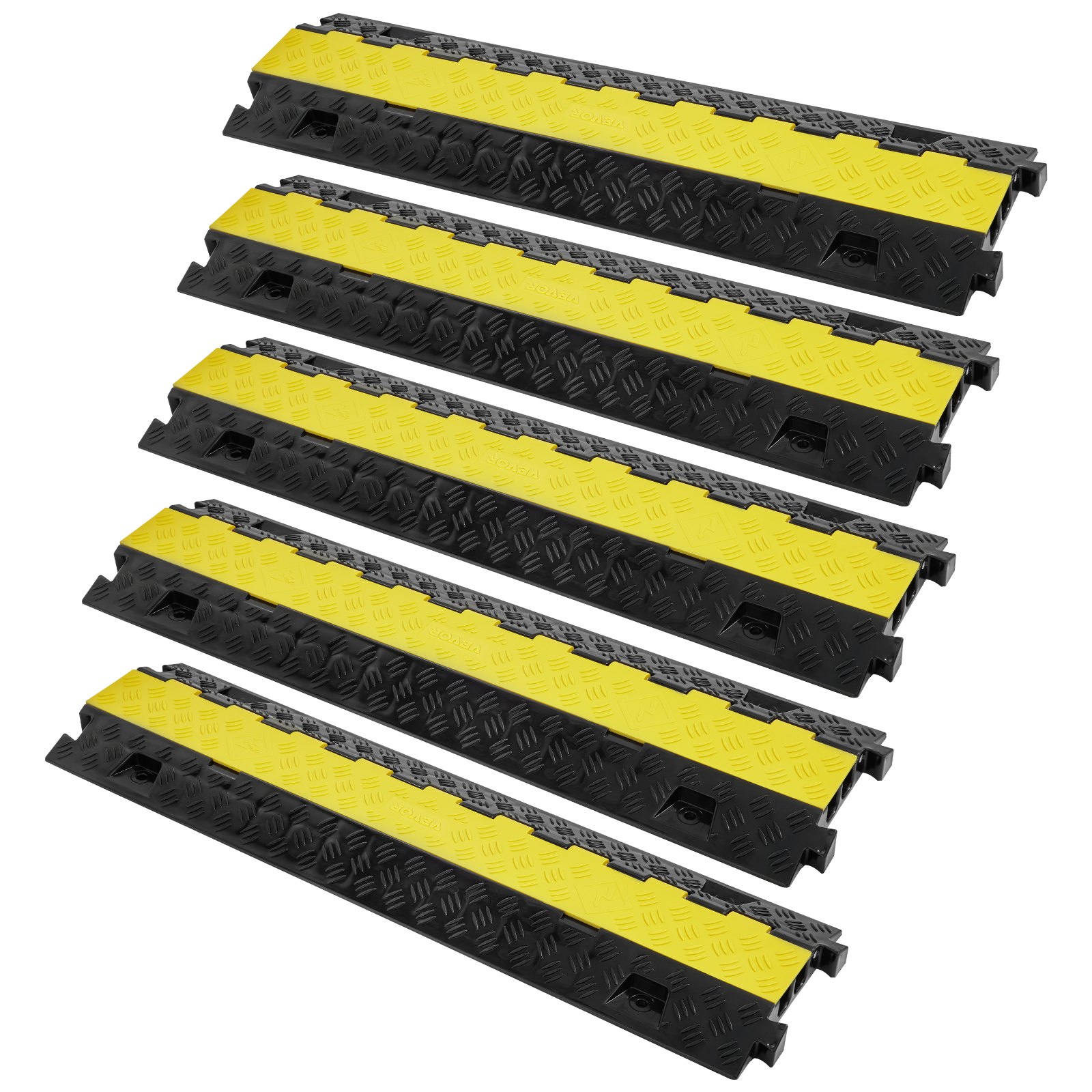 5 PC Kaablikaitse kaldtee, 10000 kg, 91,8 x 25 x 4,3 cm, 5 tk