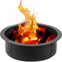 Fire Pit Ring/liner Campfire Pit 36”outside Firepit Insert Home Use Liner Ring