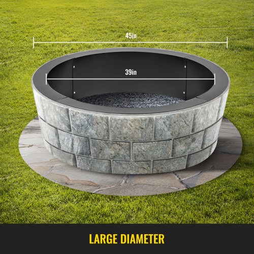 Fire Pit Ring Liner Diy Above Or In, Fire Pit Liner Rectangle