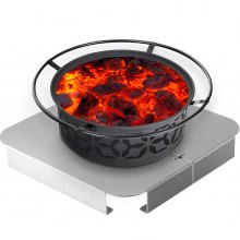 Vevor 26" Protective Grill Mat Fireproof Bbq Splatter Fire Pit Heat Resistant
