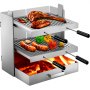 Vevor Tuscan Fireplace Grill Santa Maria Grill Stainless Tuscan Grill Windshield