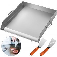 18" X 16" Stainless Steel Griddle Flat Top Grill Griddle For Triple Bbq Stove