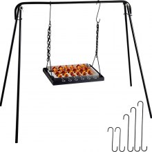 VEVOR 56'' Swing Grill BBQ Campfire Cooking Stand Outdoor Cookware Dutch Oven