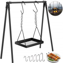 VEVOR Swing Grill Campfire Cooking Stand Campfire Grill Outdoor Steel Equipment