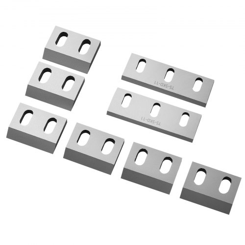 

VEVOR Shredder Blades, Alloy Steel Shredder Machine Blade Kit with 6 Rotating and 2 Fixed Blades, High-Hardness SKD-11 Blade, Compatible with Model 250 Plastic Grinder, for ABS, PP, PVC & Nylon