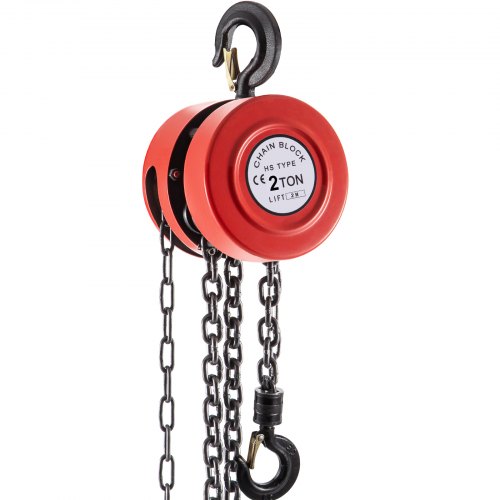 2 T Chain Hoist Pulley Wheel Block Tackle Rigging Engine Lift 3 M Chain Firmly 