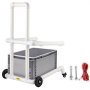 VEVOR Recycling Cart Plastic Recycle Cart 22x15 In for Recycle Bins 4 Wheels