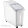 Vevor Mobile Ingredient Bin Storage Container 11gal White Slant Top Visual Scale