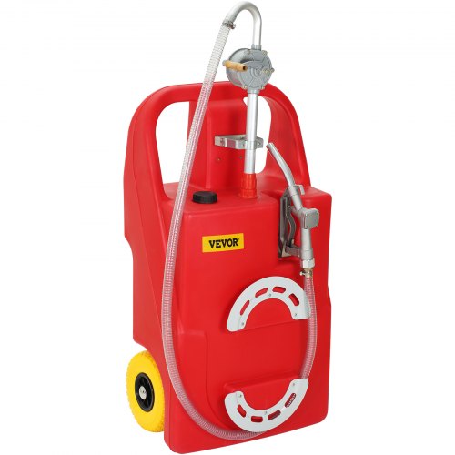 

VEVOR Fuel Caddy 25 Gallon Portable Gas Diesel Tank On-Wheels with Manual Pump