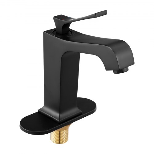 VEVOR Single Handle Sink Faucet Matte Black Finish Faucet Kitchen Sink SLSSLTMSHQMCDC9S7001V0